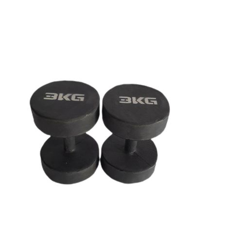 3kg dumbbells (rubber coated)
