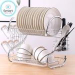 Smartraha life RahaLife 20nch Stainless Steel Dish Rack-2 Tier