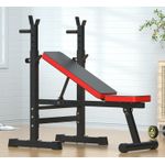 Multipurpose Weight Bench; Barbell Weights/Dipping Station