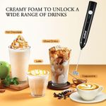 Milk Frother Handheld USB Rechargeable Electric Foam Maker
