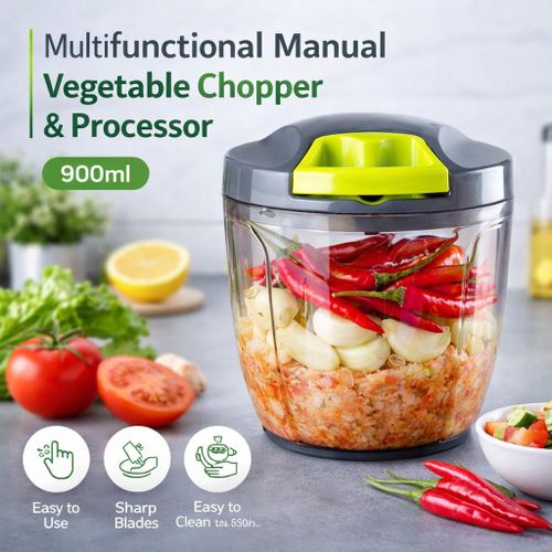 TIMBUTUS 900ml  Multifunctional Manual  Vegetable Cutter &amp; Onions ,Garlic Chopper