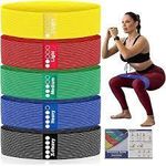 5-Level FABRIC Resistance Bands Sets with Different Hip Circle for Exercise / 5pc Resistance exercise Bands
