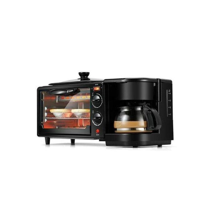 Nunix 3 IN 1 BREAKFAST MAKER, TOASTER,OVEN, COFFEE MAKER