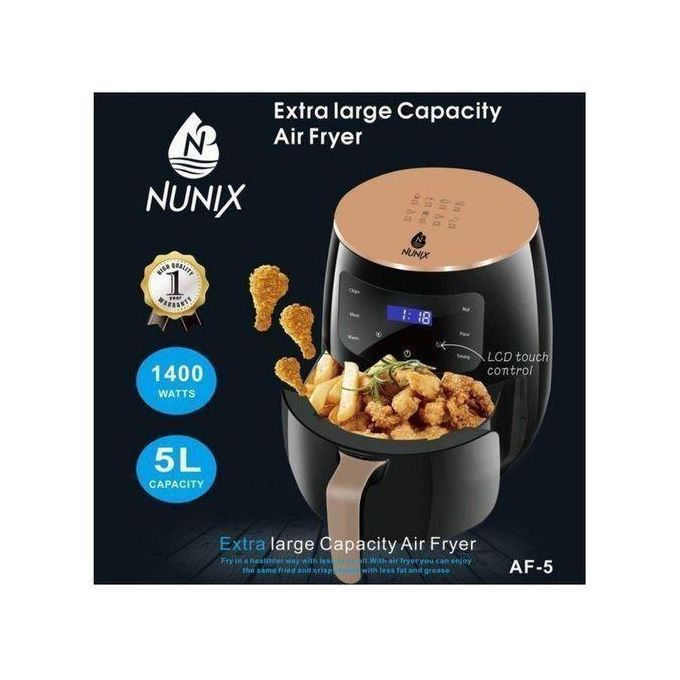 Nunix Extra Large Capacity Healthier Oil Free Airfryer,Fries Maker