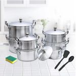 TC 17 Pieces Heavy Aluminium Cooking Pot Sufuria Set