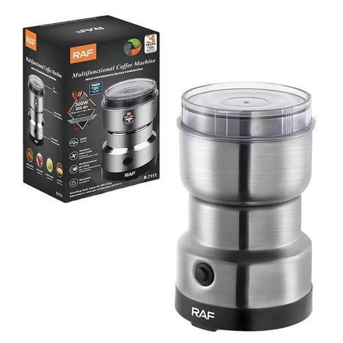 RAF Electric Electric Kitchen Mini Grinder Mixer - 200-300g Electric chopper small Grinders for Spices, Seeds, Herbs, and Coffee Beans, Spice Blender and Espresso Grinders, Dry Grinder Stainless Steel-300W
