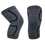 Knee Sleeve Compression Brace Support Wrap SMALL MEDIUM LARGE Black