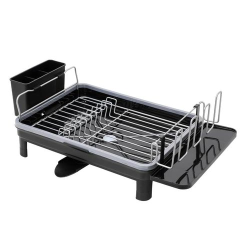 Dish Drying Draining Rack for Kitchen - Black