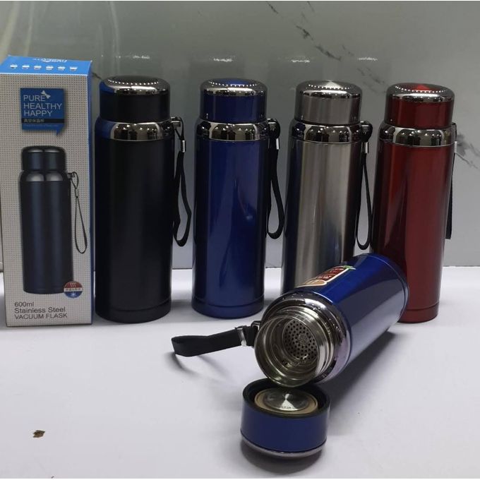 600Ml Pure Healthy Happy Thermocup With Sling Handle
