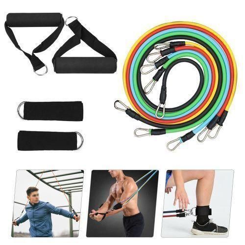 Share this product   11 Pieces Power Resistance Bands Home Gym Extreme,
