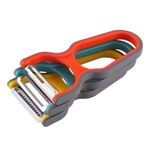 Y Peelers for Kitchen, 3Pcs Stainless Steel Vegetable Peeler - Multifunctional Potato Peelers for Fruits Carrot Kitchen Utensils (Red, Yellow, Green)