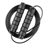 Tangle-Free Rapid Speed Jumping Rope Cable With Ball Bearings Steel Skipping Rope Gym Exercise