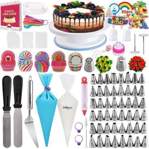 322-Piece Cake Turntable Set for Cake Decorating, Cake Decorating Tool, Decorating Spatula