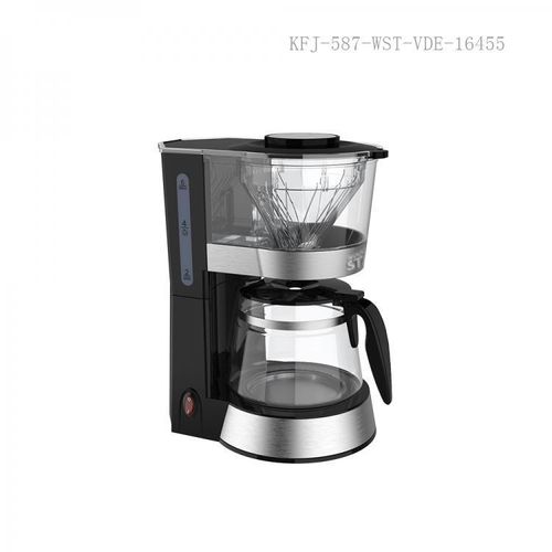 WINNING STAR Coffee Maker Machine with Filter 1.2L Glass Coffee Pot/ Water Tank Non-Stick Coated Hot Plate Warm Keeping/ Automatic Pause Function 1.1m Copper Charging Cable VDE Plug