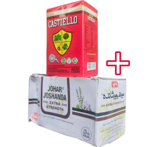 CASTIELLO Yerba MATE +Johar Joshanda Extra Strength Breathe Easy Tea Bags