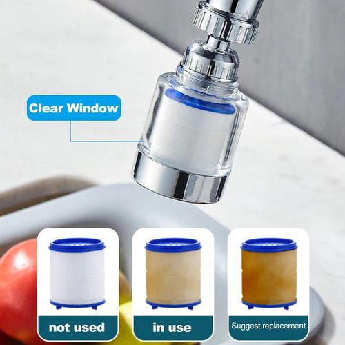 Kitchen faucet filter, chlorine heavy metal removal filter