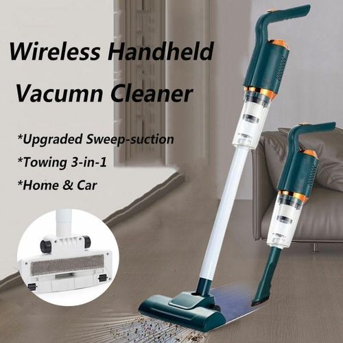 SwiftClean 3-in-1 Wireless Handheld Vacuum Cleaner – Home &amp; Car Edition