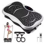 Whole Body Vibration Plate Fitness Machine – Slimming &amp; Fat Burning Exercise Platform, 99 Speed Levels, 180kg Capacity