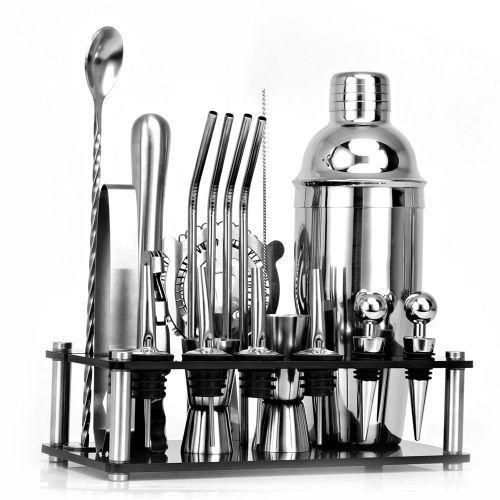 20pcs/set Cocktail Set Boston Shaker Stainless Steel