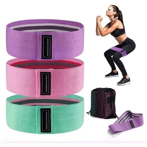 3 Pcs Yoga elastic training band Elastic squat resistance band Hip fitness tension band