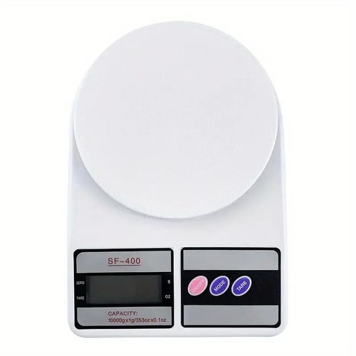 LCD Display Electronic Digital Kitchen Food Scale 10KG/1g - White