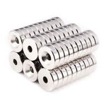 10pcs Refrigerator Magnetics ,15x5mm With 5mm Hole
