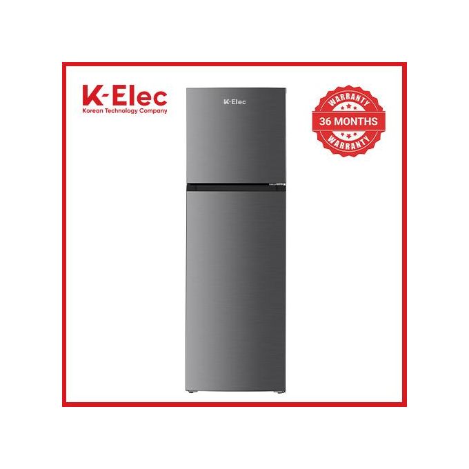 K-Elec Compact 247-Litre Top Mount No Frost Double Door Refrigerator With Ice Cube Tray Model - KR40-TM-NFC-KBI(36Months Warranty)