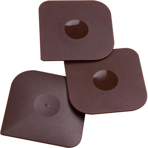 3pcs Cast Iron Skillet Cleaner Pan Pot Scrubber, Kitchen Plastic Scrapper Non-Scratch (Brown)