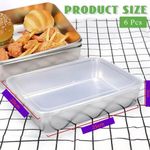 Gen 6 Pcs Stainless Steel Square Plate With Lid