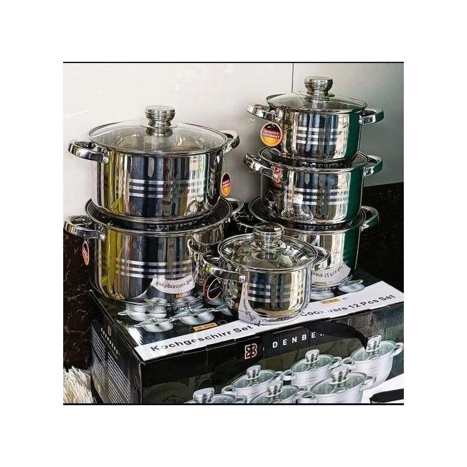 EDENBERG  12 pcs stainless steel pots