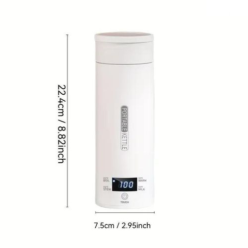 Portable Electric Kettle Stainless Steel 4 Temperature Control Quick Boil Ideal for Home Office Travel