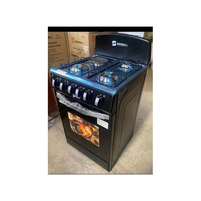 Sayona  3gas+1 electric plate standing cooker with gas oven