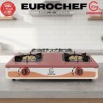 Eurochef ST-SUPER02 Heavy Duty Gas Cooker with Cast Iron Burners, Stainless Steel Panel &amp; Auto Ignition