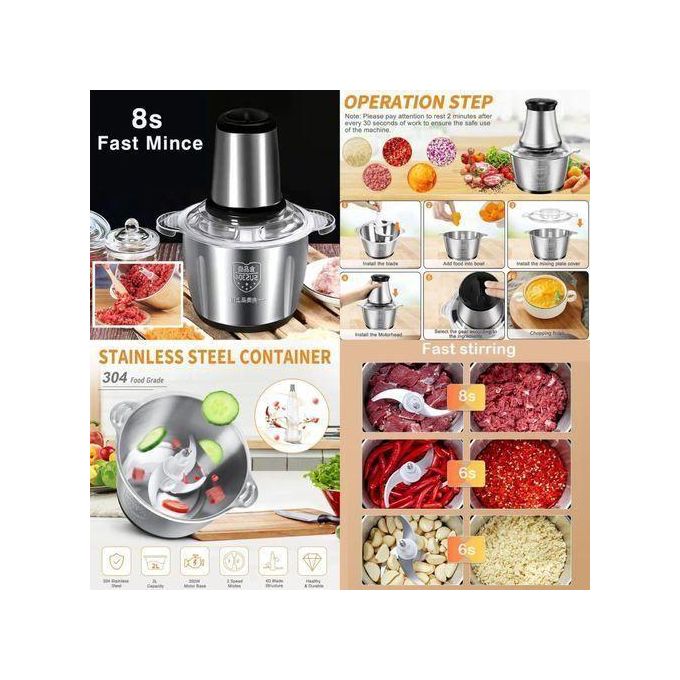 Stainless Steel Electric Meat Grinder / Mincer / Chopper