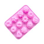 12 Grids Different Flower Grass Shape Silicon Model