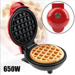 Mini Waffle Maker Breakfast Maker-Red