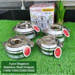 Quality 4 Pieces Elegance Insulated Stainless Steel Serving Dishes / Hot Pots Set