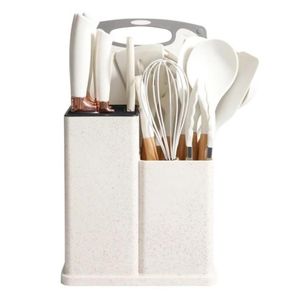 19 Pieces Household Kitchen Multi-function Silicone Set - White