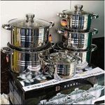 EDENBERG  12 pcs stainless steel pots