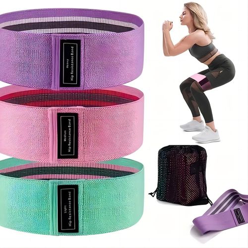 Buttocks training, yoga ring resistance band (3 sets, 3 resistances)