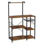LASA Kitchen Storage Shelf with Coffee Station and Microwave Oven Stand – Multi-Level Baker Rack