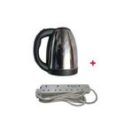 IPCONE  Stainless Steel Cordless Kettle Plus FREE 4 Way Extension