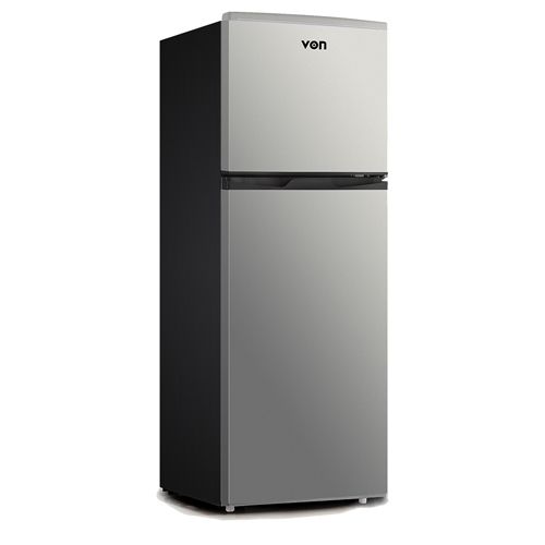 VON VART-19DHS Double Door Fridge 136L - Silver (1YR WRTY)