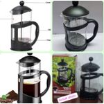Manual Tea and Coffee Press Maker with Heat-Resistant Glass Jug – Multi-Purpose Beverage Brewer for Coffee, Tea and Herbal Infusions