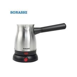 Sonashi Turkish Coffee Maker with 80ml Jar - 360-Degree Cordless Base with Removable Handle