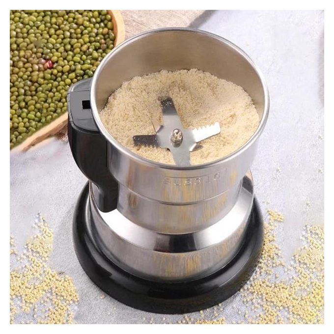 Electric Coffee Grinder /250W Powerful One-Touch Home Grinder / 500ml Grinder Smash Machine /Multi-Function for Grain Nuts Seasoning Coffee Beans Spices and More