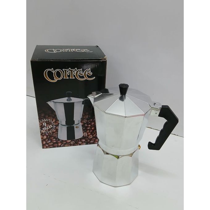 Coffee Maker Pot Stainless Steel 600ml Durable Portable Coffee Brewing Pot for Home, Office, Travel, Easy Pour Spout &amp; Heat-Resistant Handle
