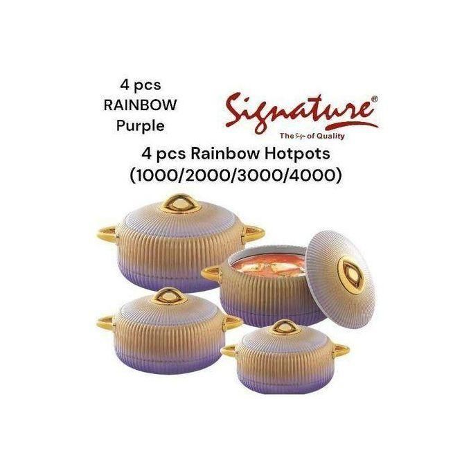 Signature 4 Pcs Rainbow Hotpots  (1000/2000/3000/4000)