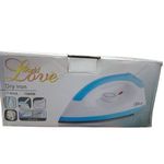 Stainless Dry Iron Electric Iron with Non-Stick Soleplate 1200W - White/Blue