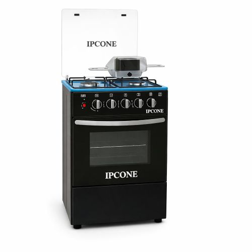 IPCONE 50*55 Cooker 3 Gas 1 Hotplate, Electric Oven,Glass Top, Jet Burners,1YR WARRANTY